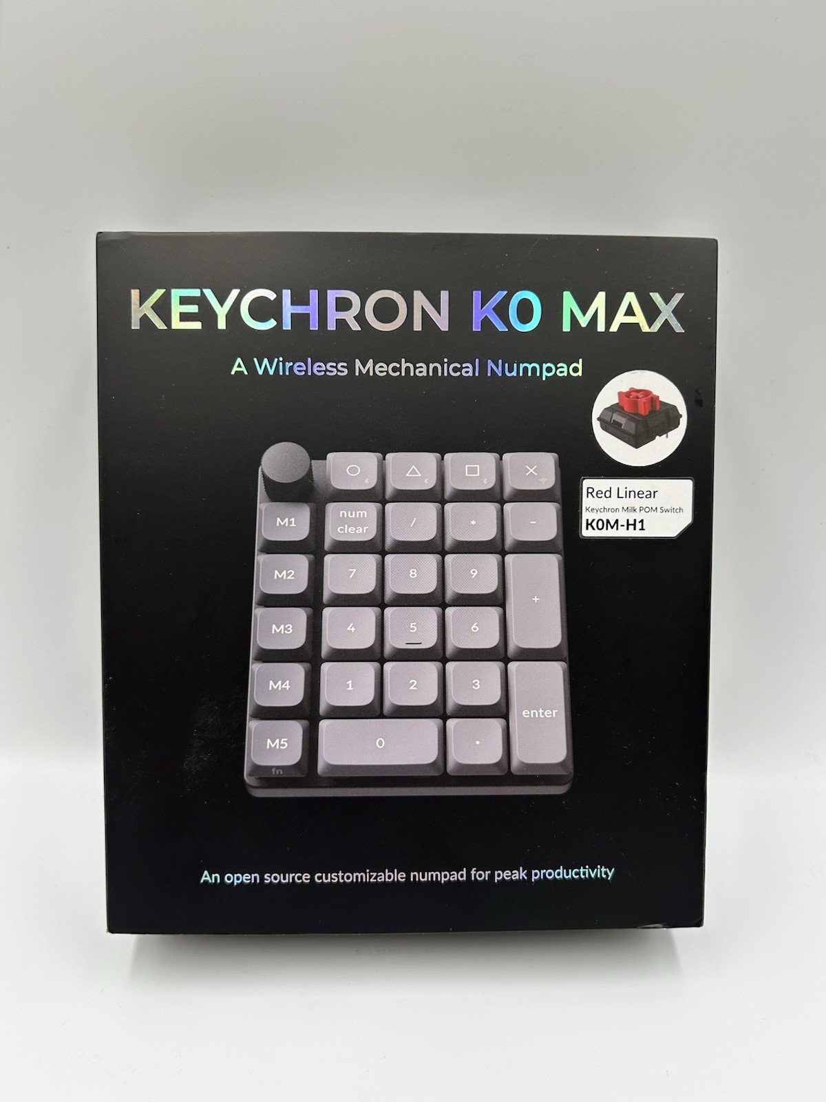 Keychron K0 Max Wireless Mechanical Numpad Red Linear Number Keypad K0M-H1