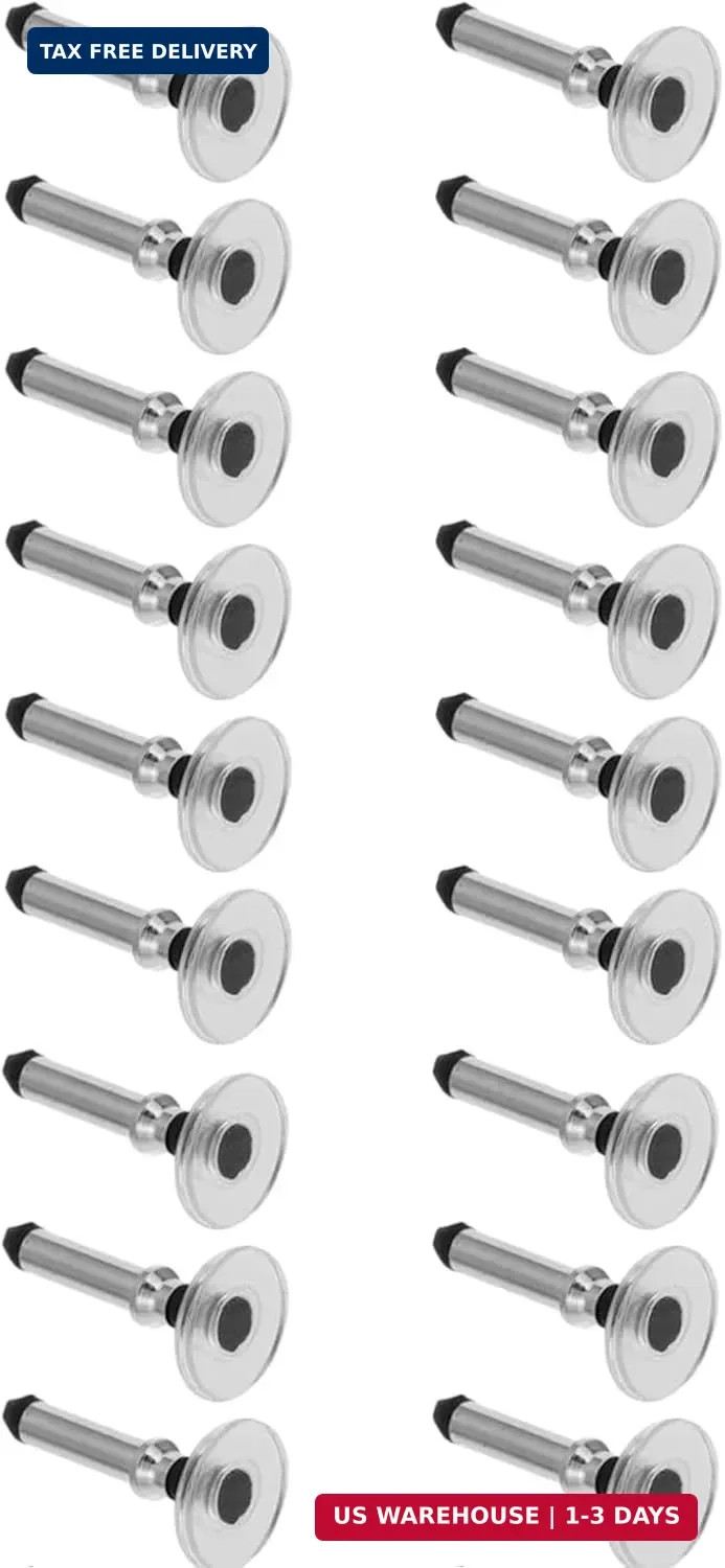 18 Pcs Silver Universal Stylus Replacement Tips,Universal Disc Tips Round Shape
