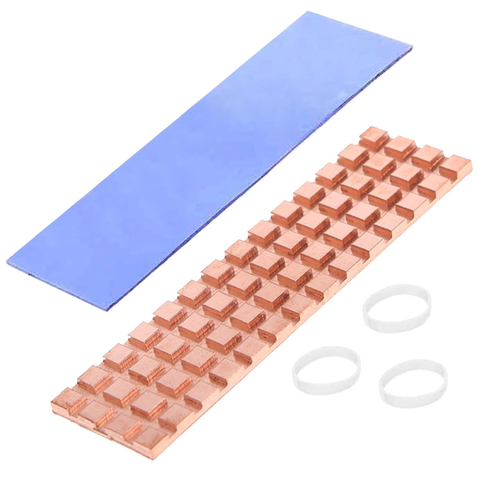M.2 2280 NVMe SSD Heatsink, 1.5mm Pure Copper Cooler with Thermal Pad