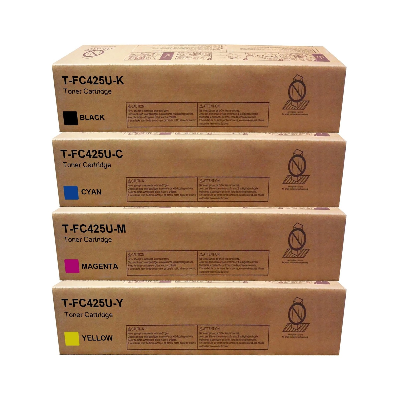 T-FC425U TFC425 Toner Cartridge T-FC425U-K T-FC425U-C T-FC425U-M T-FC425U-Y T...