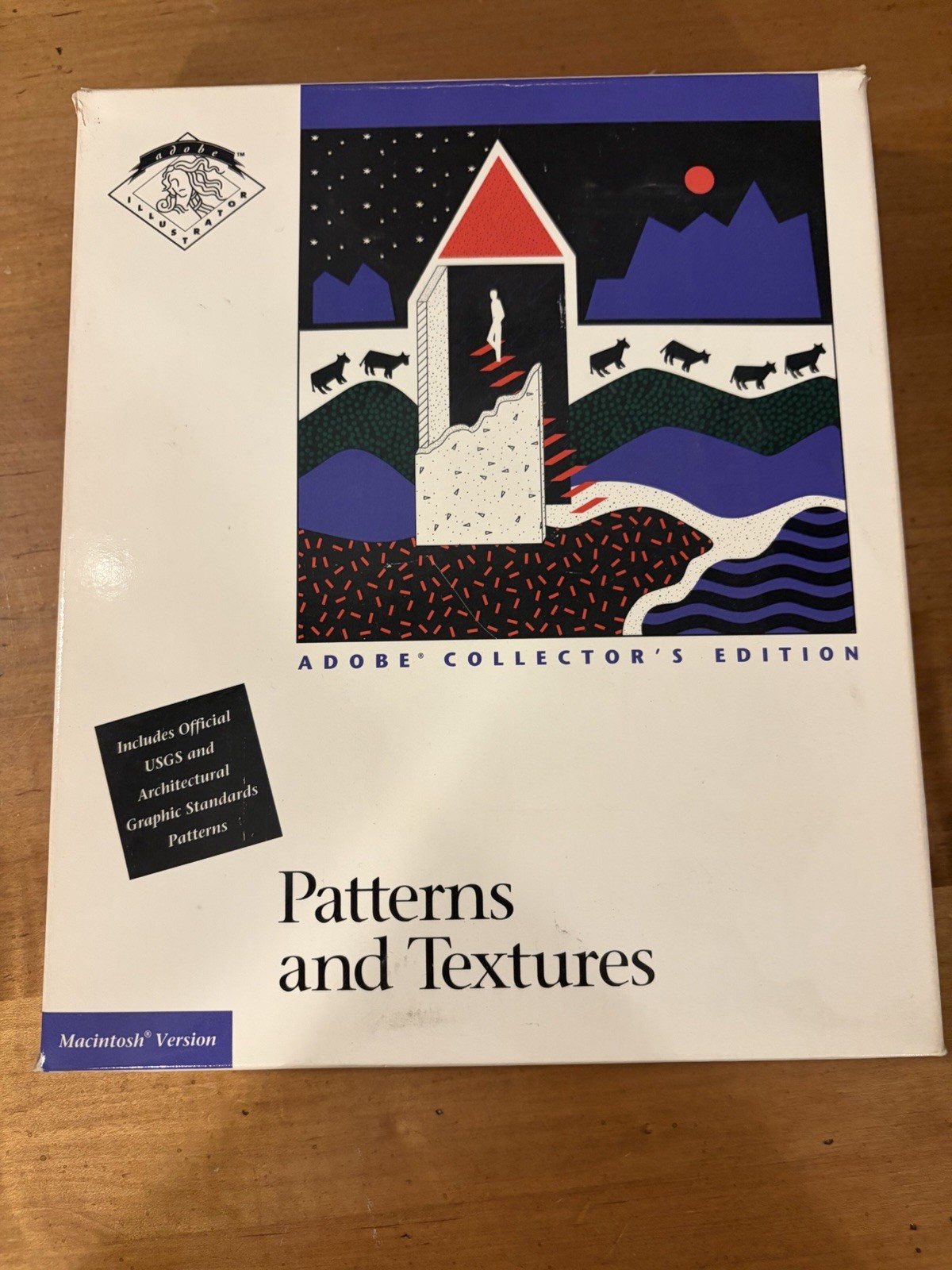 Adobe Collector’s Edition Patterns & Textures Macintosh Vintage 3.5” Disks Box