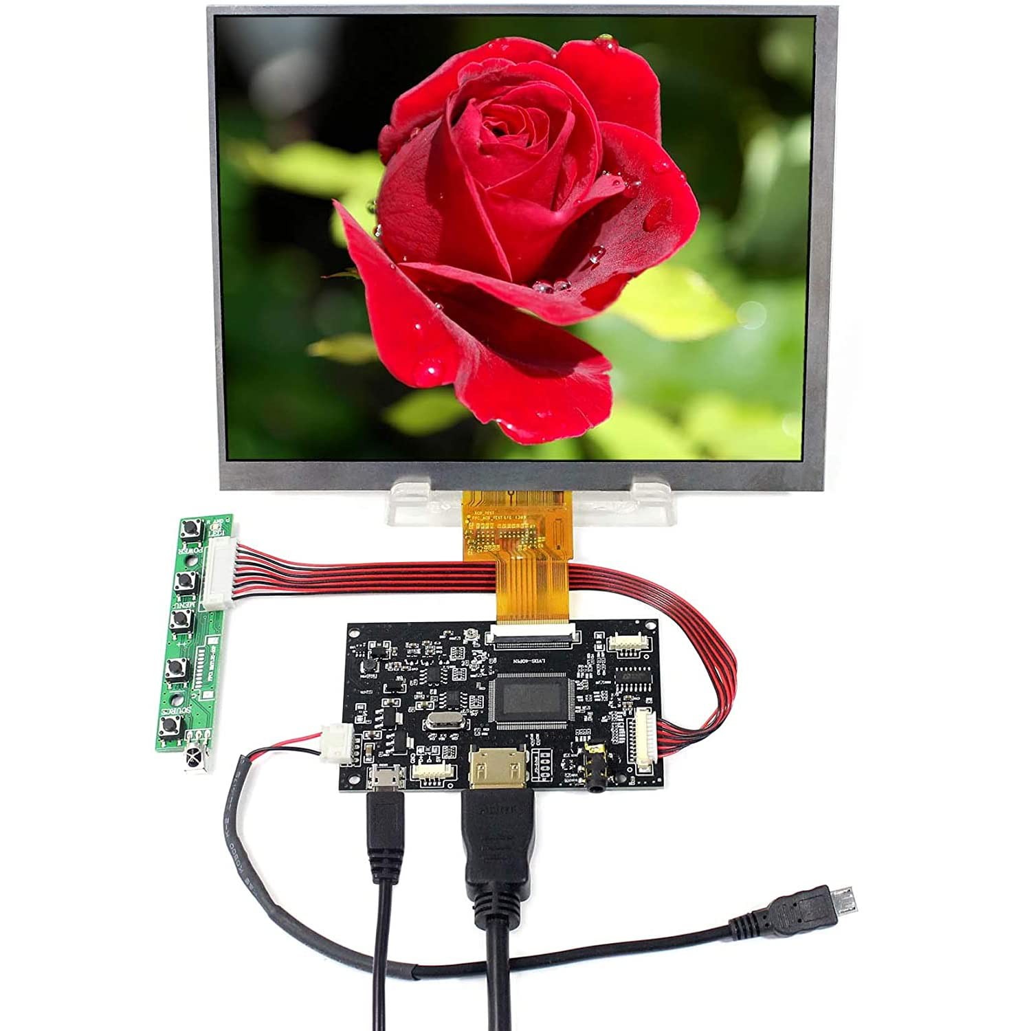 VSDISPLAY 8" 1024X768 IPS LCD 8 Inch HJ080IA-01E Controller Board