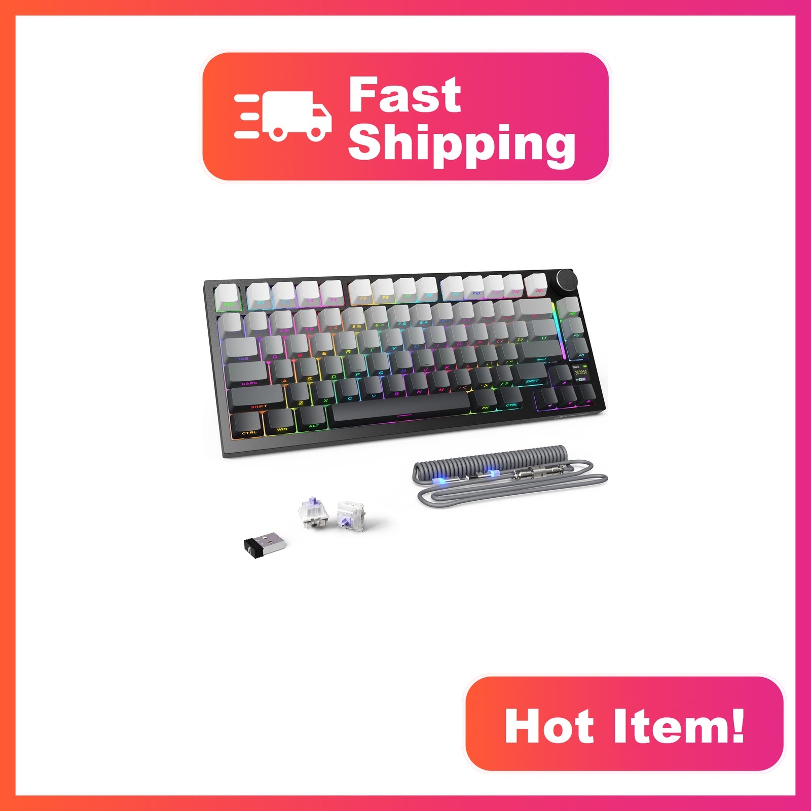 MAMBASNAKE X820 Mechanical Keyboard Moonlit