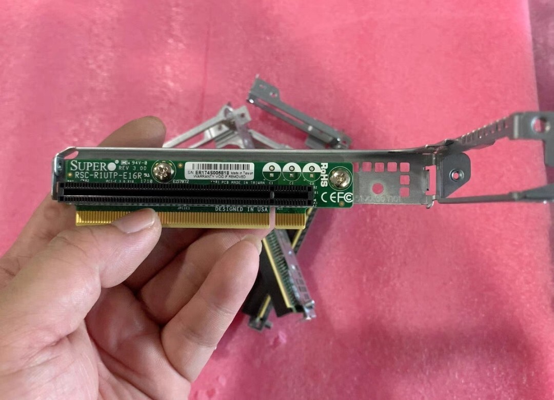 SUPERMICRO RSC-R1UTP-E16R RISER 1U PCIe x16 With iron frame