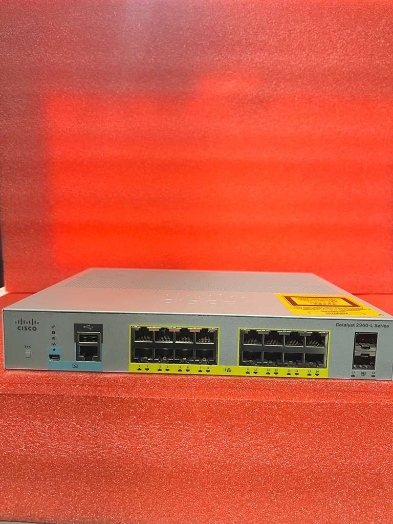 Cisco Catalyst 2960-L Series 16-Port PoE+ GBE Ethernet Switch WS-C2960L-16PS-LL