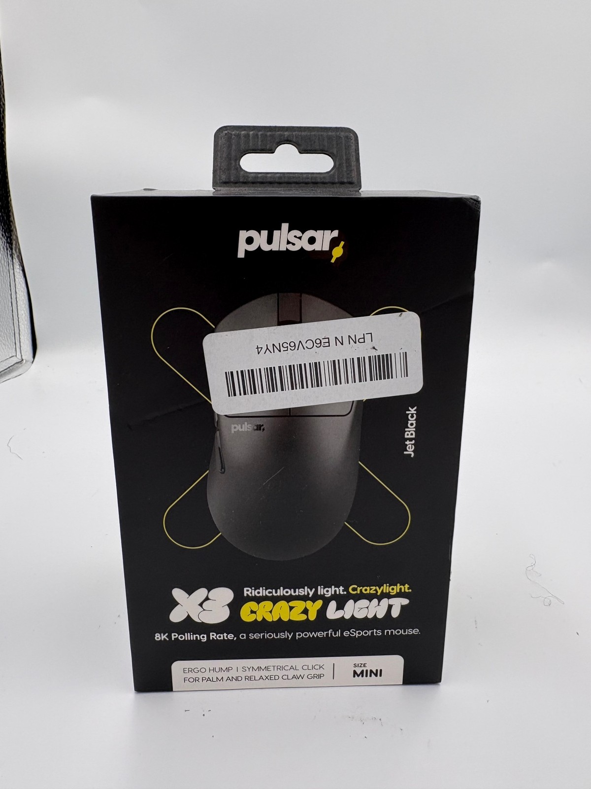 Pulsar X3 CrazyLight Wireless Gaming Mouse Mini Jet Black PX3RCL101 8K Polling
