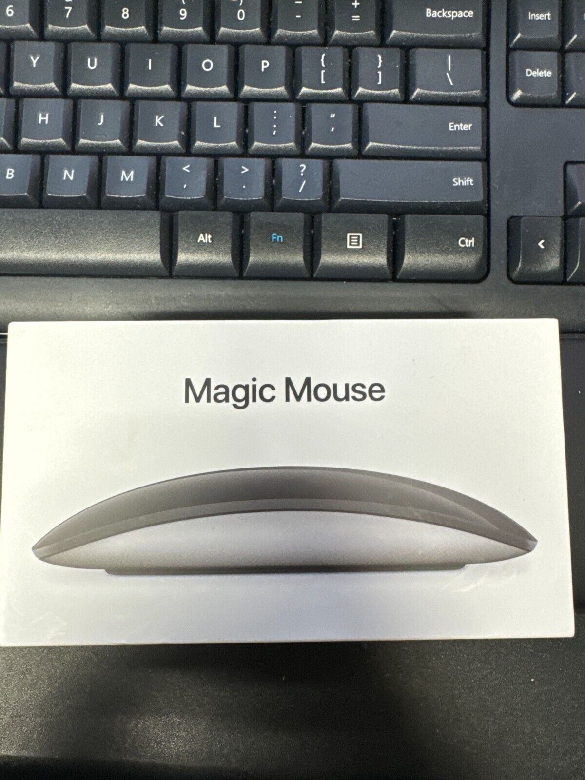 Genuine Original Apple Magic Mouse - Black Multi-Touch Surface MMMQ3AM/A