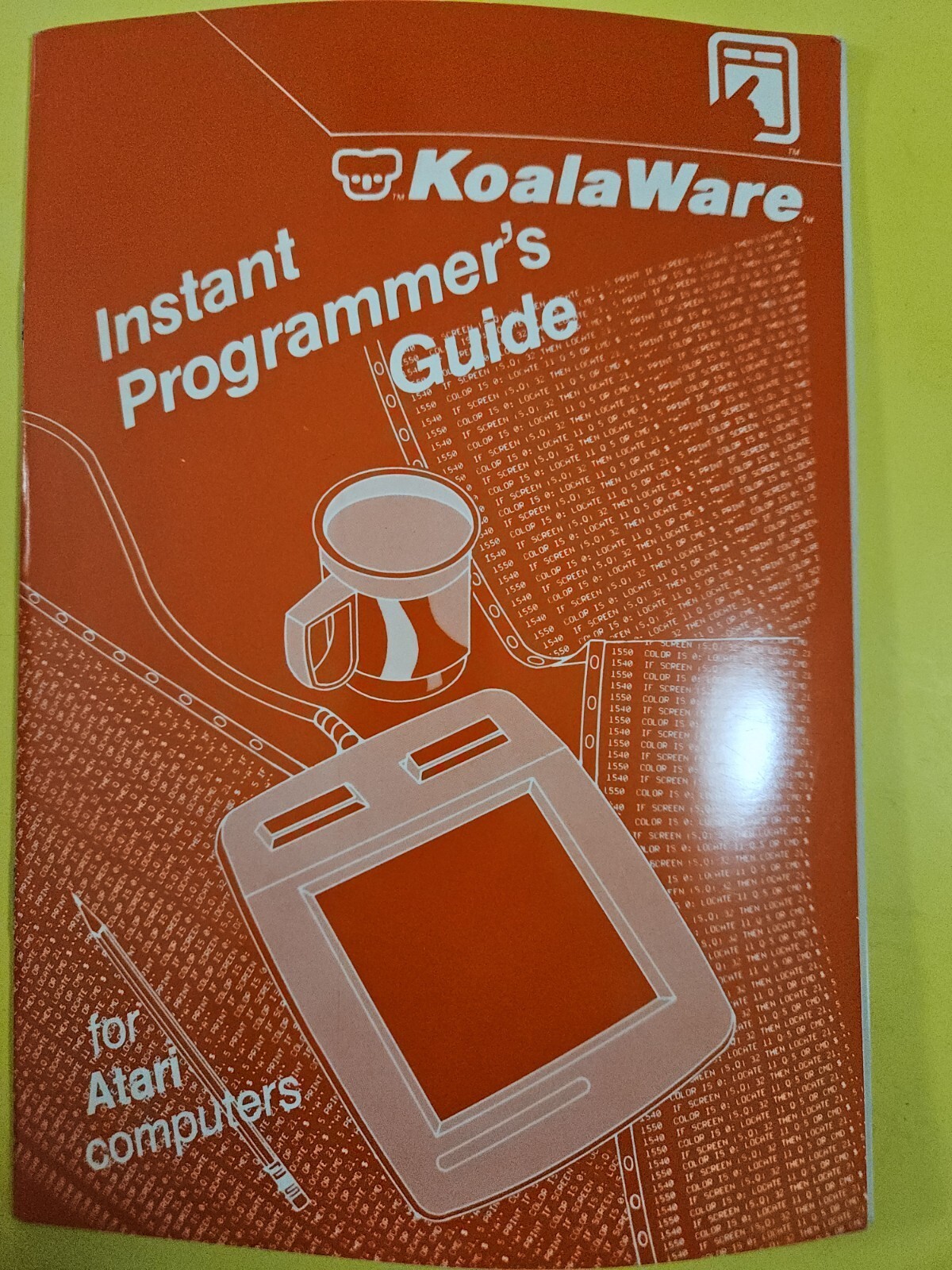 INSTANT PROGRAMMER'S GUIDE by Koala Technologies for Atari