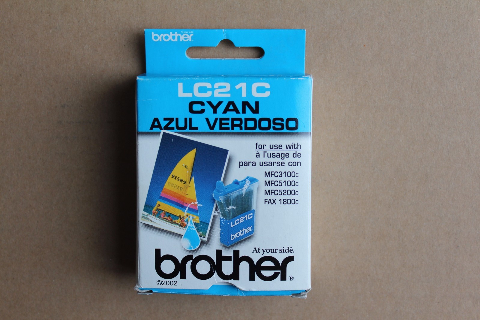 Genuine New Brother LC21C Cyan Ink Cartridge MFC3100c MFC5100c MFC5200c FAX1800c