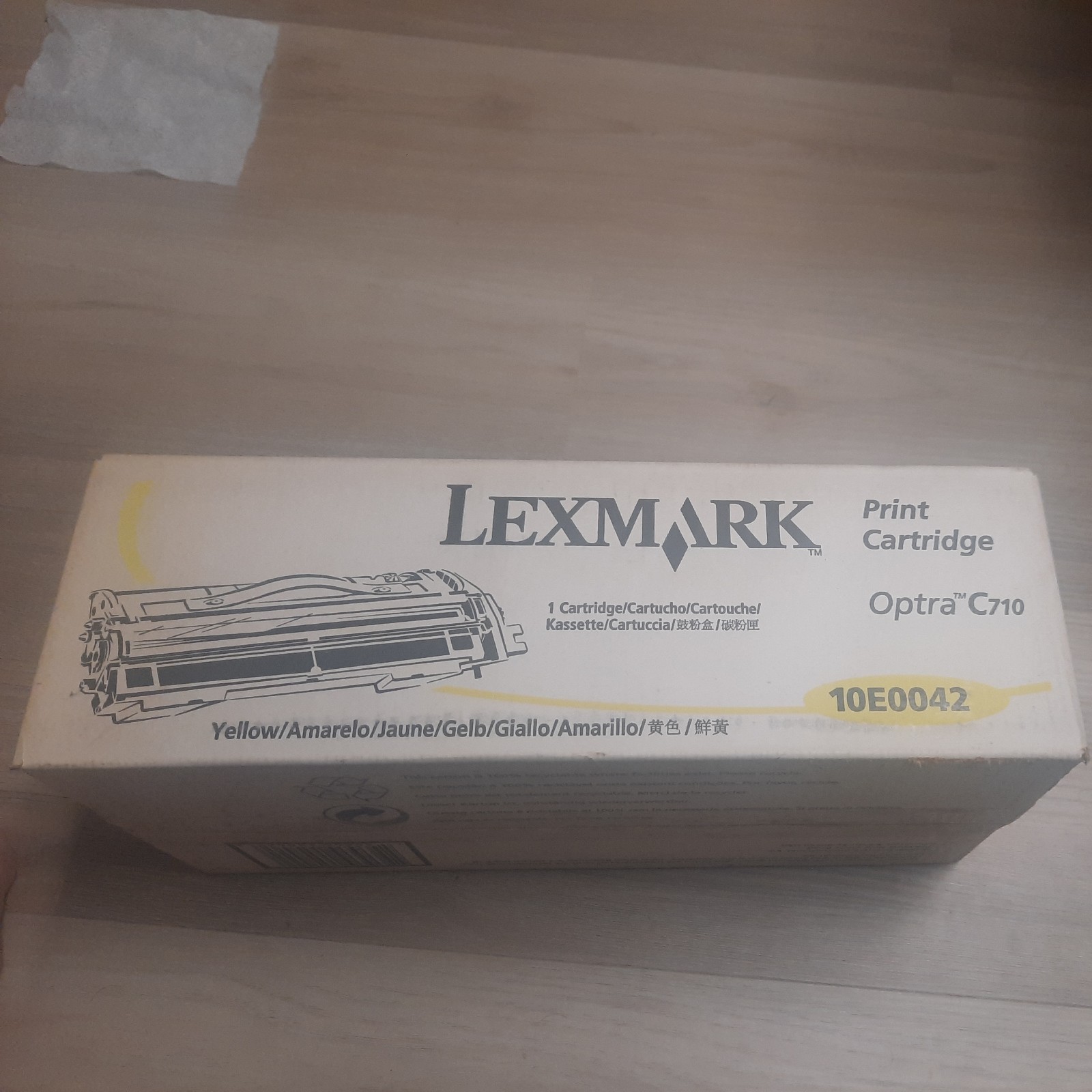 LEXMARK 10E0042 C710 GENUINE YELLOW TONER CARTRIDGE NEW