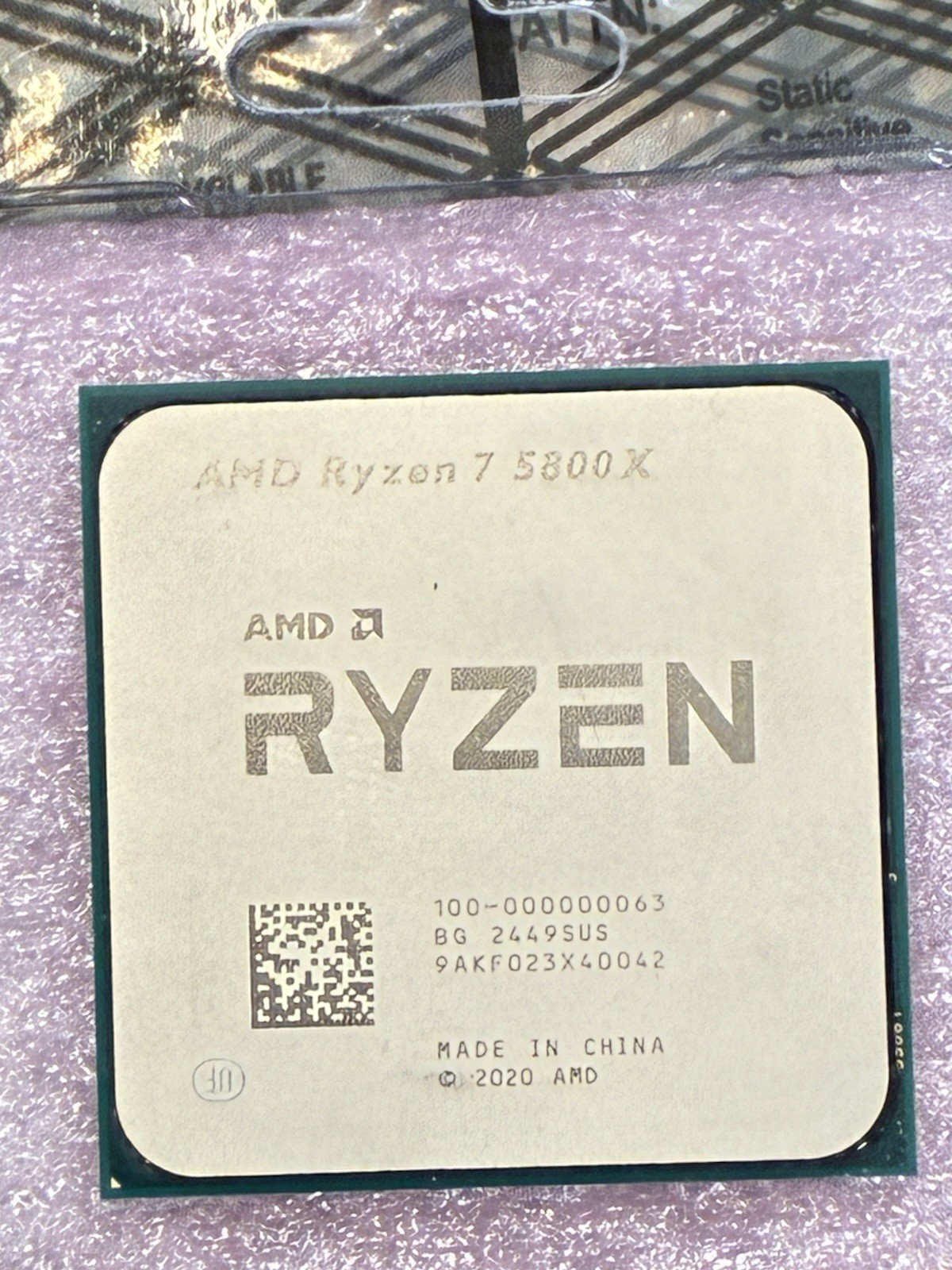 AMD Ryzen 7 5800X 3.80GHz 8 Core 100-000000063 16 Thread AM4 GRADE A