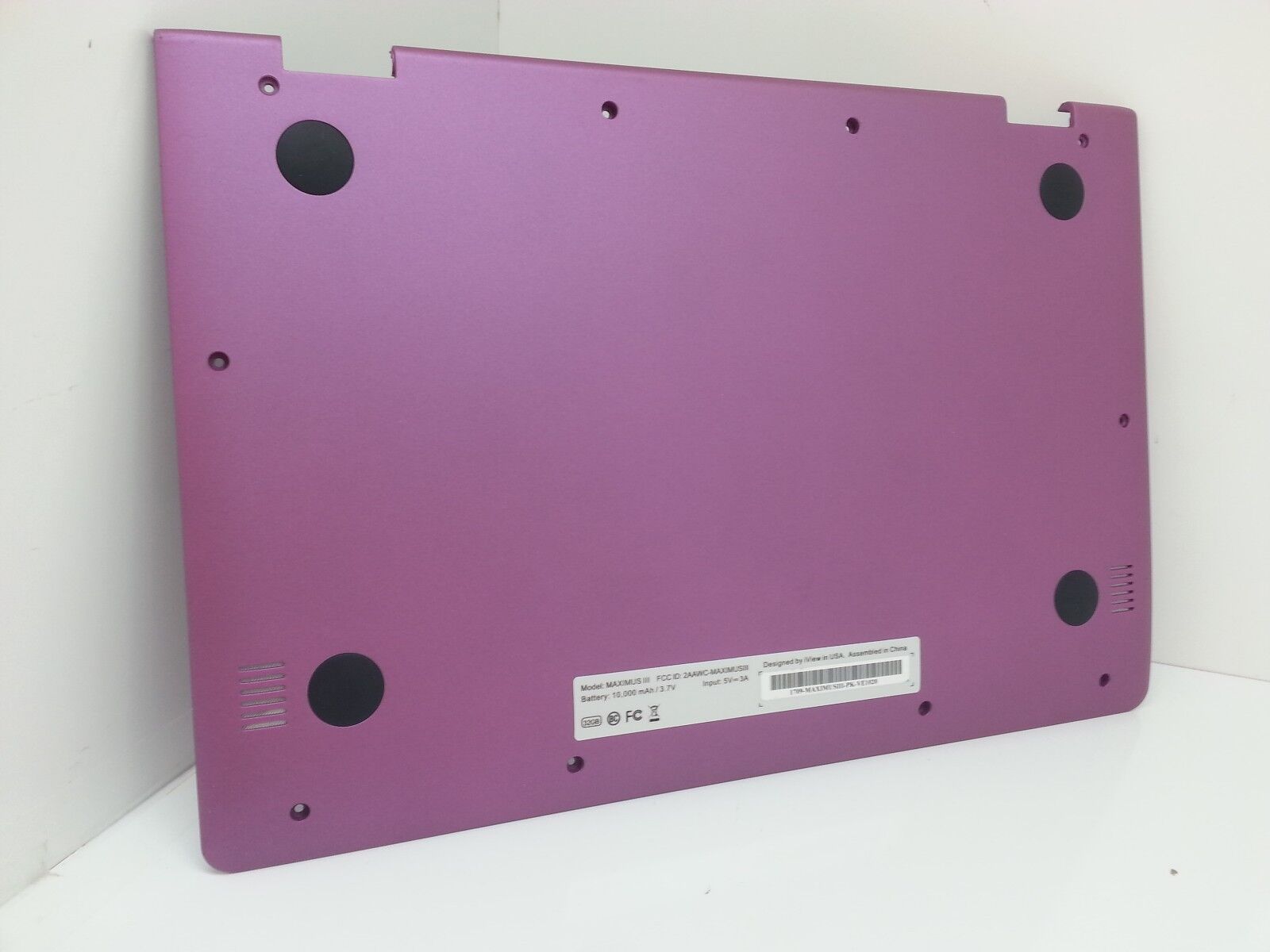Genuine iView Maximus III 3 Pink Laptop Bottom Case Base + 4 Original Rubbers 51