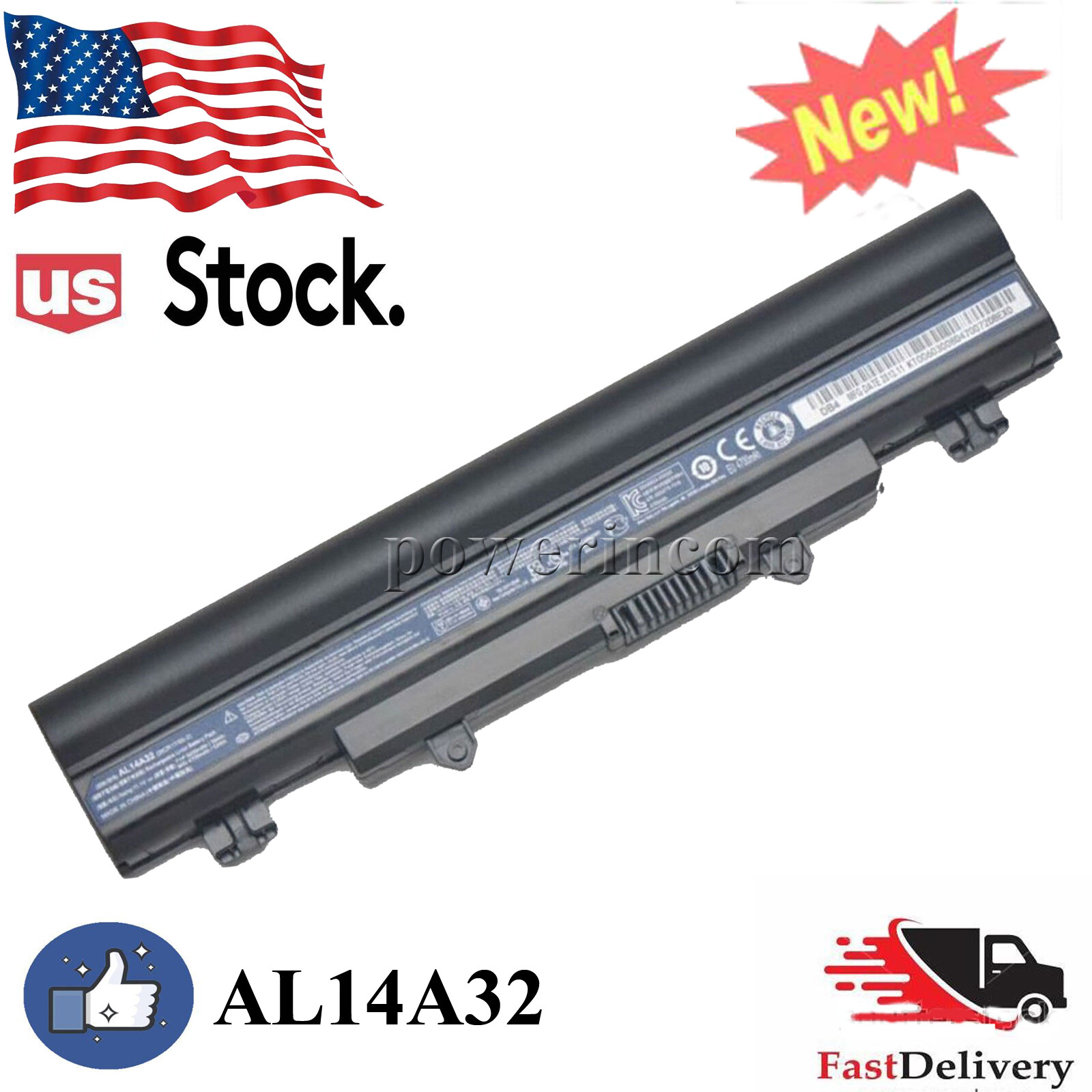 New AL14A32 Laptop Battery for Acer Aspire E5-572G E5-421 E5-471 E5-571 V3-572