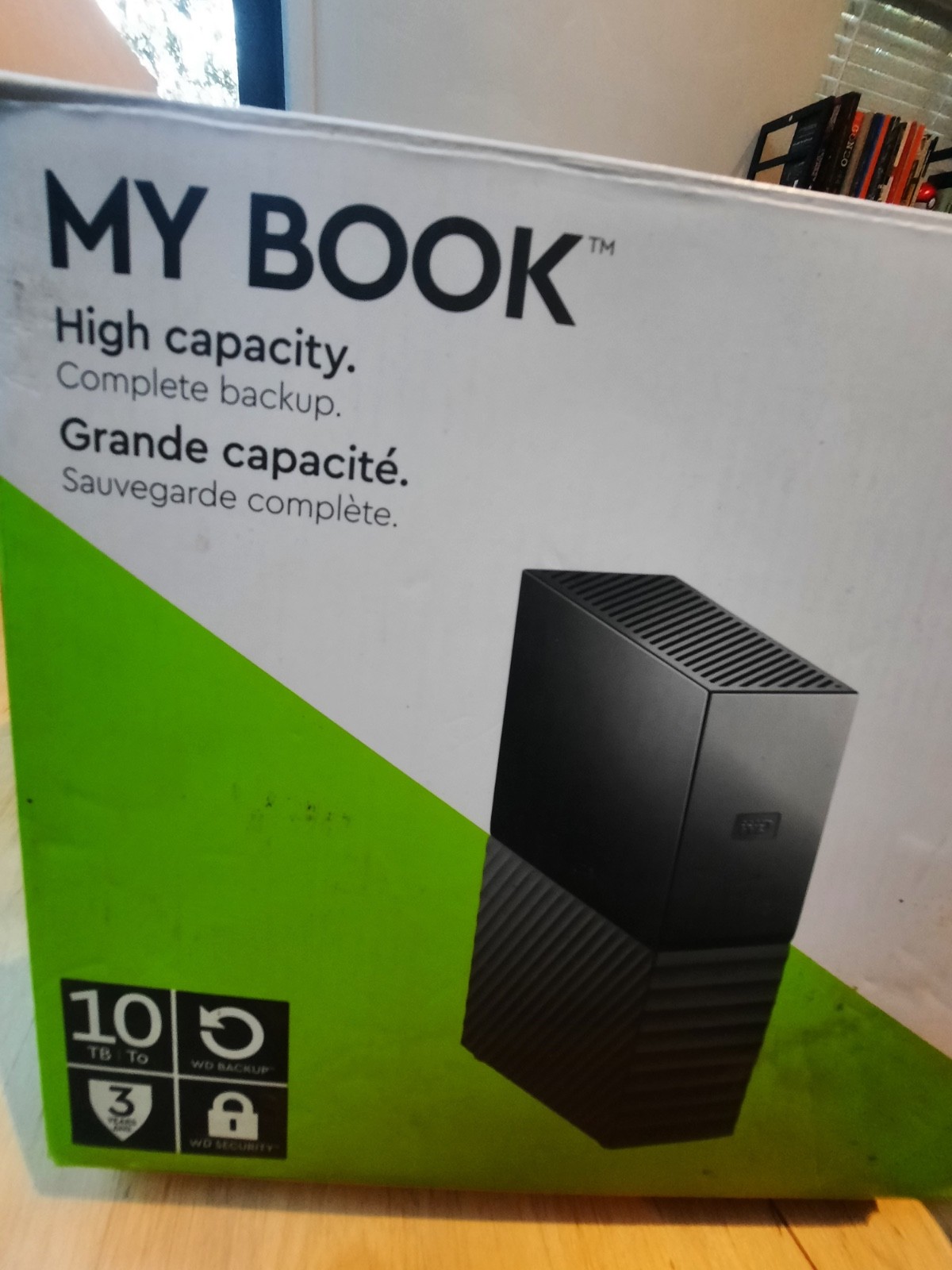 Western Digital My Book 10TB External HDD USB 3.0 Black WDBBGB0100HBK-NA