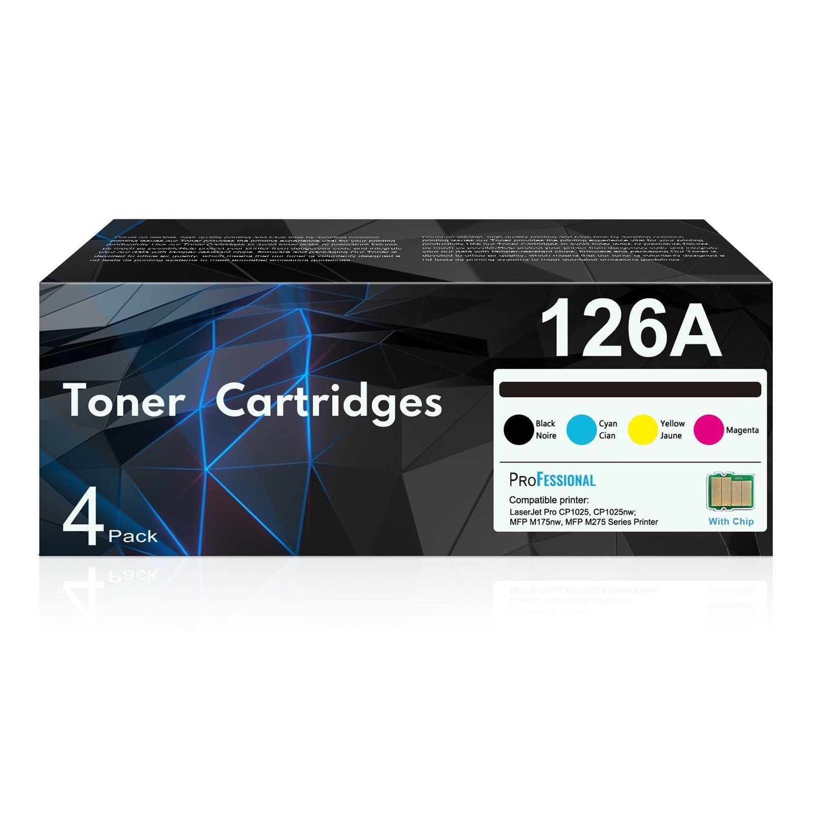126A Toner 4-Pack CE310A CE311A CE312A CE313A for Laser Pro CP1025 M175 M275Set