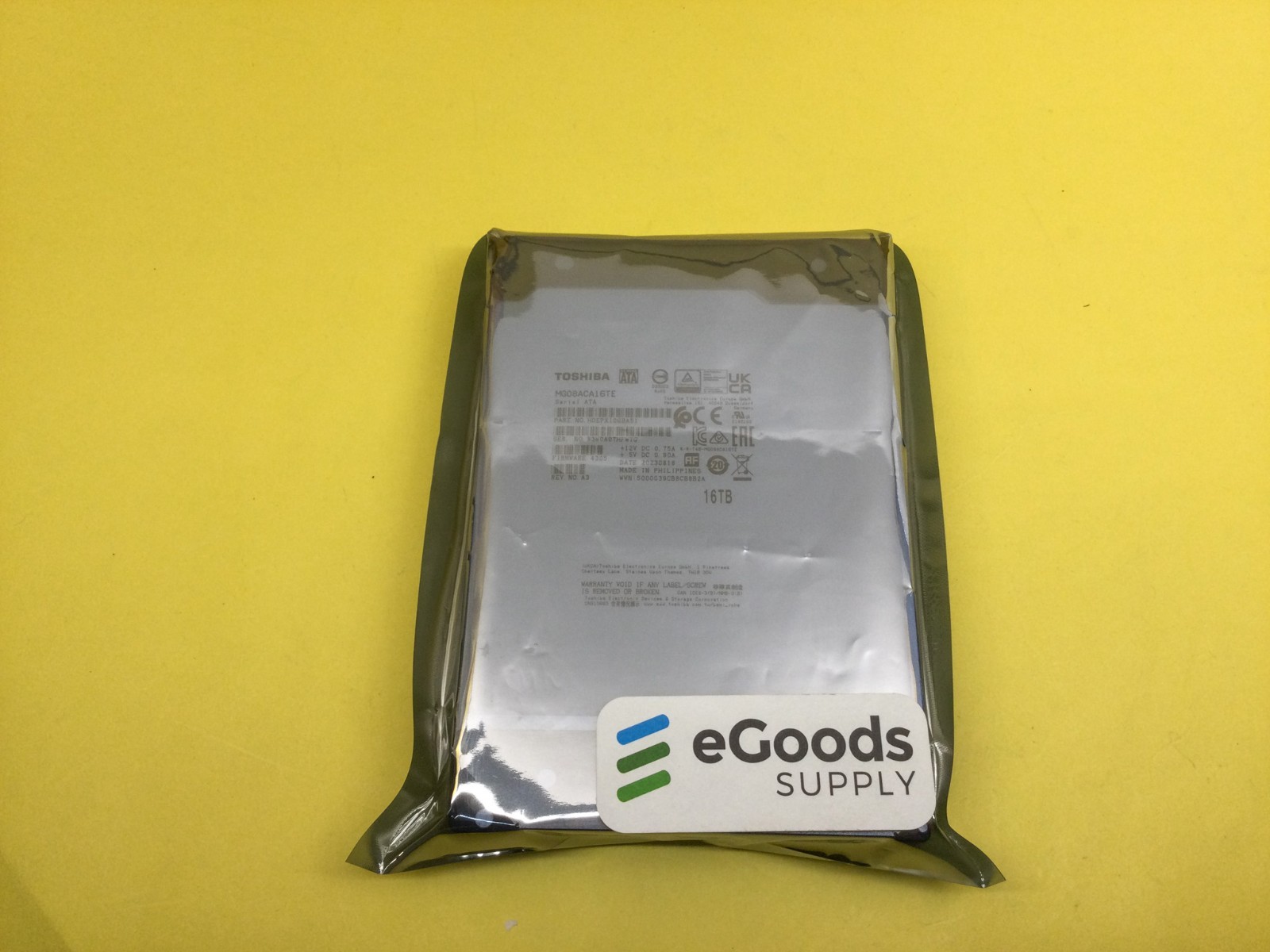 Toshiba 16TB 7.2K SATA 6Gb/s 512e 3.5'' HDD MG08ACA16TE NEW