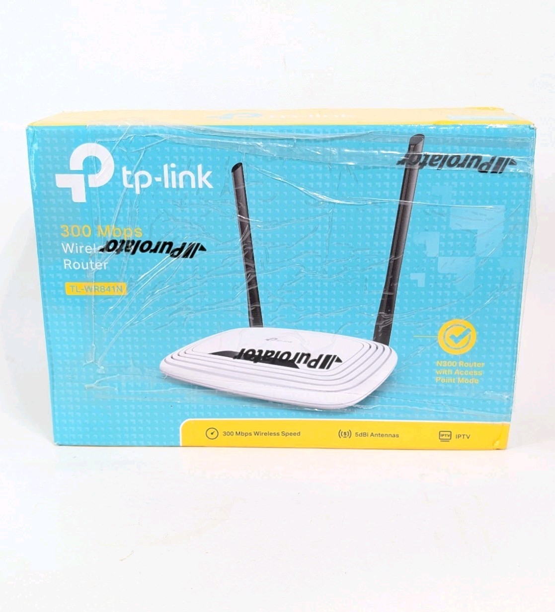 TP-LINK TL-WR841N 300Mbps Wireless N Router White WPS 4-Port 2 Antennas
