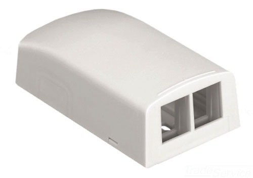 Panduit Netkey 2 Position Surface Mount Box NK2BXIW-A