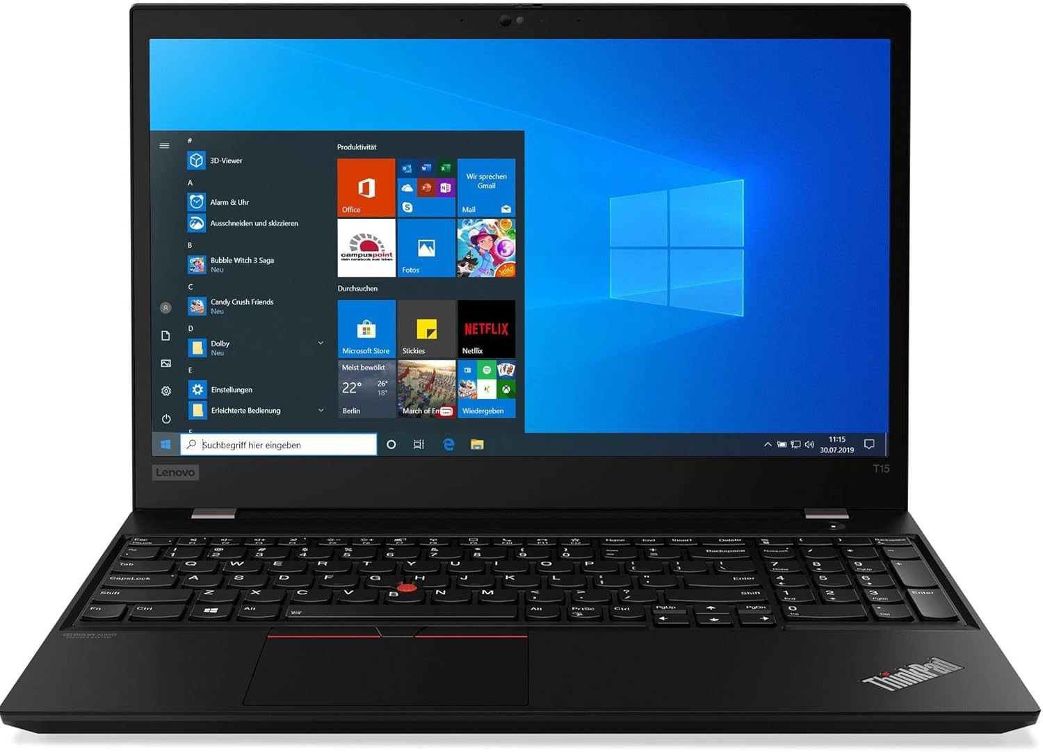 Lenovo ThinkPad T15 Gen 2 15.6" Touchscreen i5-1145G7 16GB RAM 512GB SSD Win 11