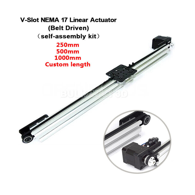 V-Slot NEMA 17 Linear Actuator Bundle Belt Driven Kit with Nema17 76oz*in Motors