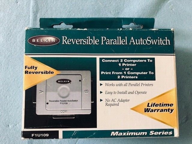 BELKIN F1U109 Belkin 2-Port Parallel Switch