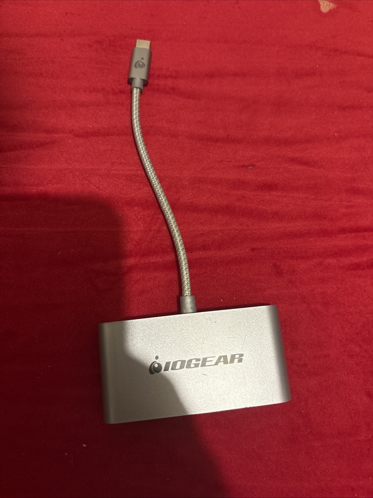 IOGEAR USB-C Multiport Hub Adapter - Space Gray Braided Cable
