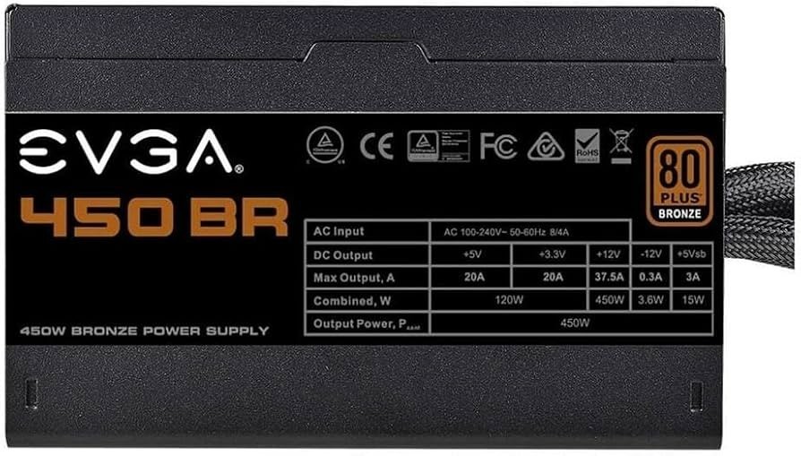 EVGA 450 BR 80+ Bronze 450W Power Supply