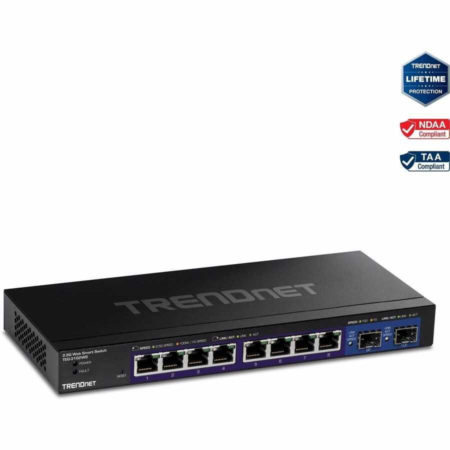 TRENDnet TEG-3102WS 10-Port Multi-Gig Web Smart Switch