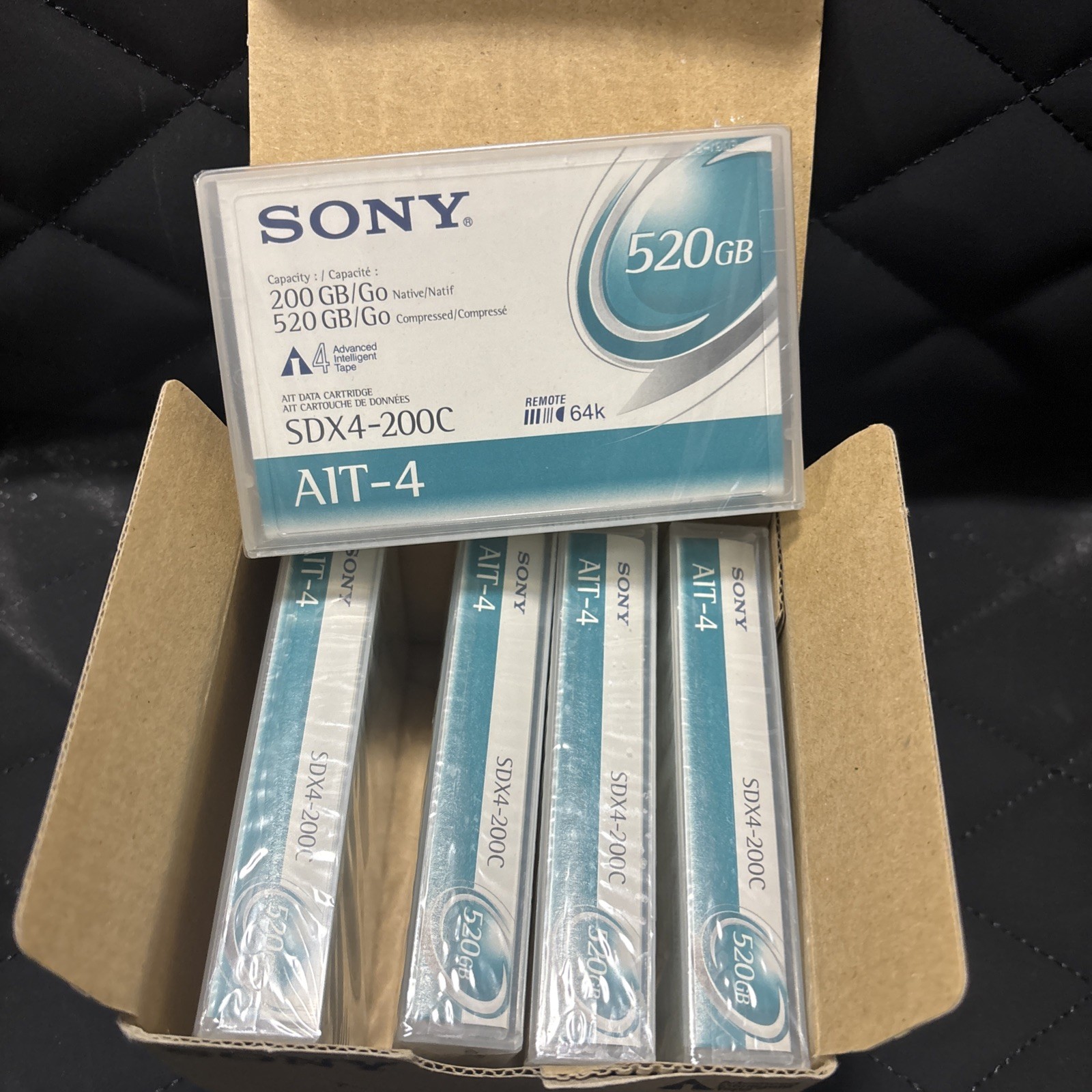 Sony SDX4-200C 200/520GB AIT4 New Sealed AIT 4 SDX 4 - Lot of 5