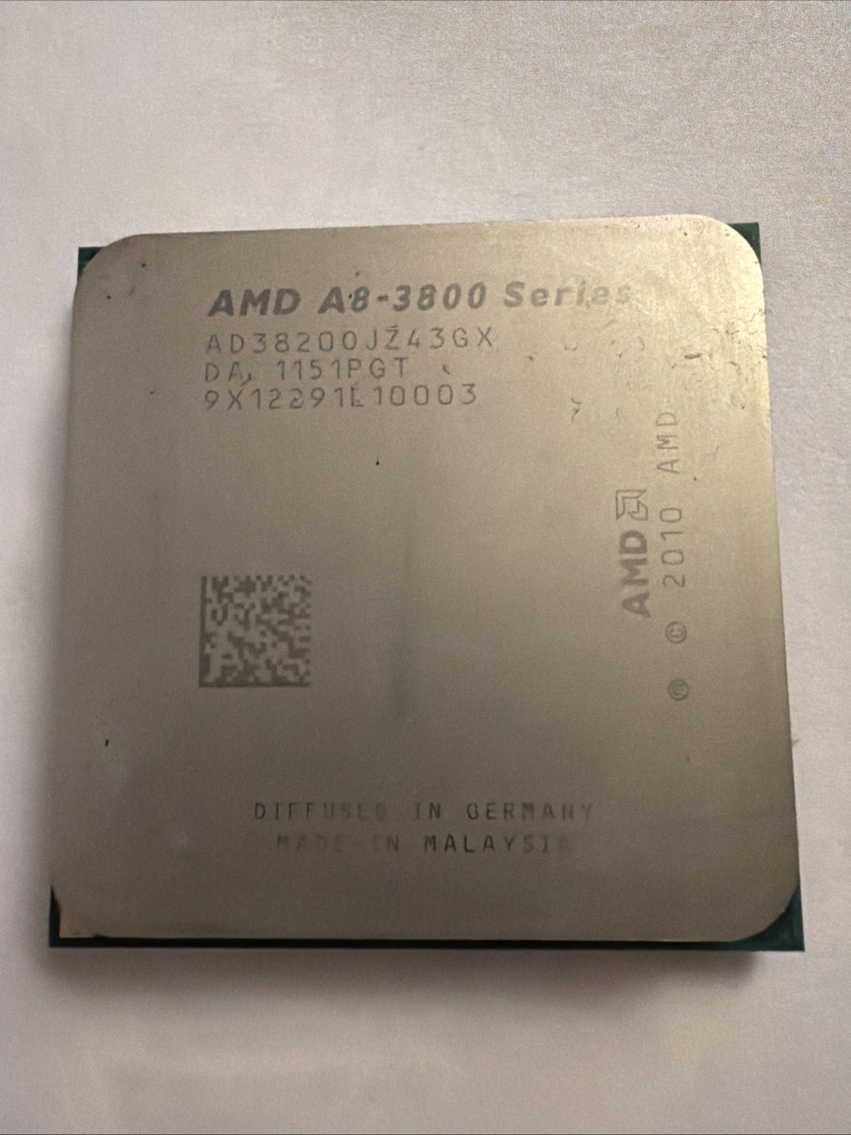 AMD A8-3800 2.4-2.7GHz 4-Core 4M Cache Socket FM1 65W CPU AD38200JZ43GX