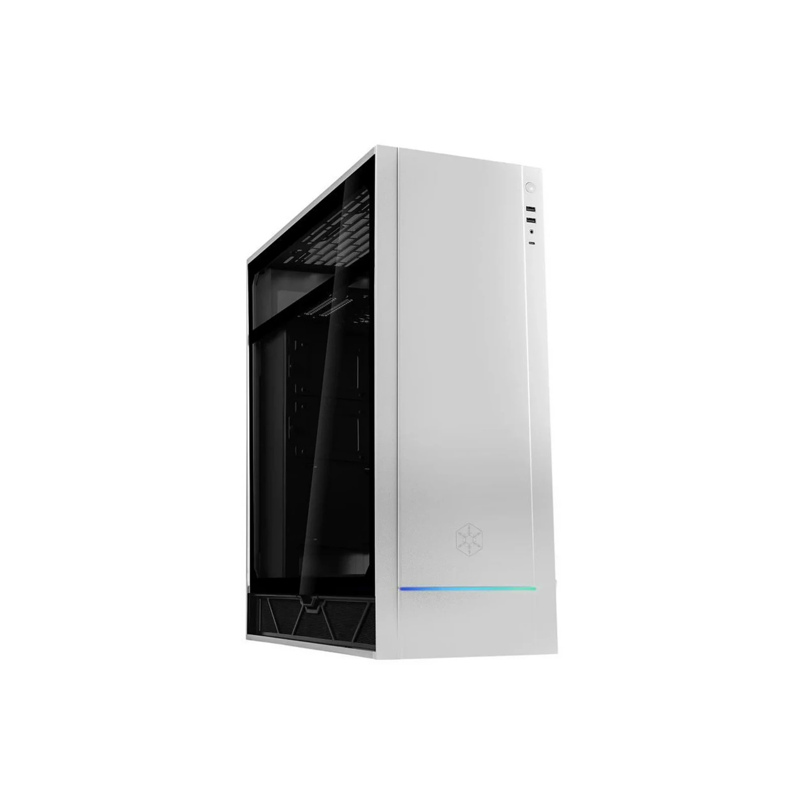 Silverstone SST-ALF1S-G (Silver) ALTA F1 Aluminum Shell/Tempered Glass ATX Tower