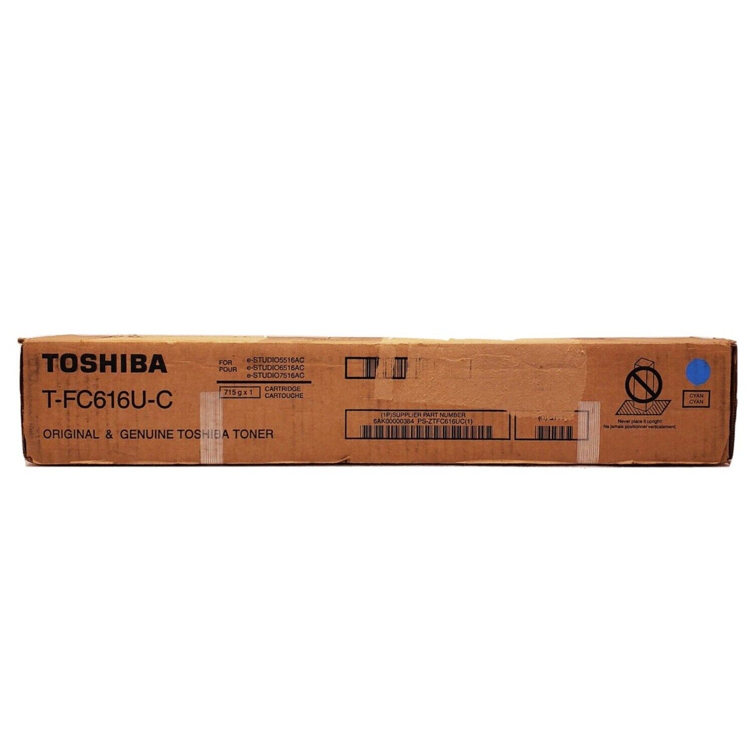 Genuine Toshiba T-FC616U-C Cyan Toner Cartridge