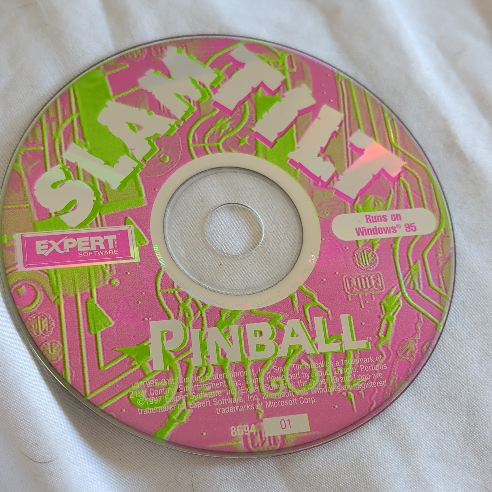 Expert Software Slam Tilt Pinball Windows 95 PC CD English Commercial MPN 859A