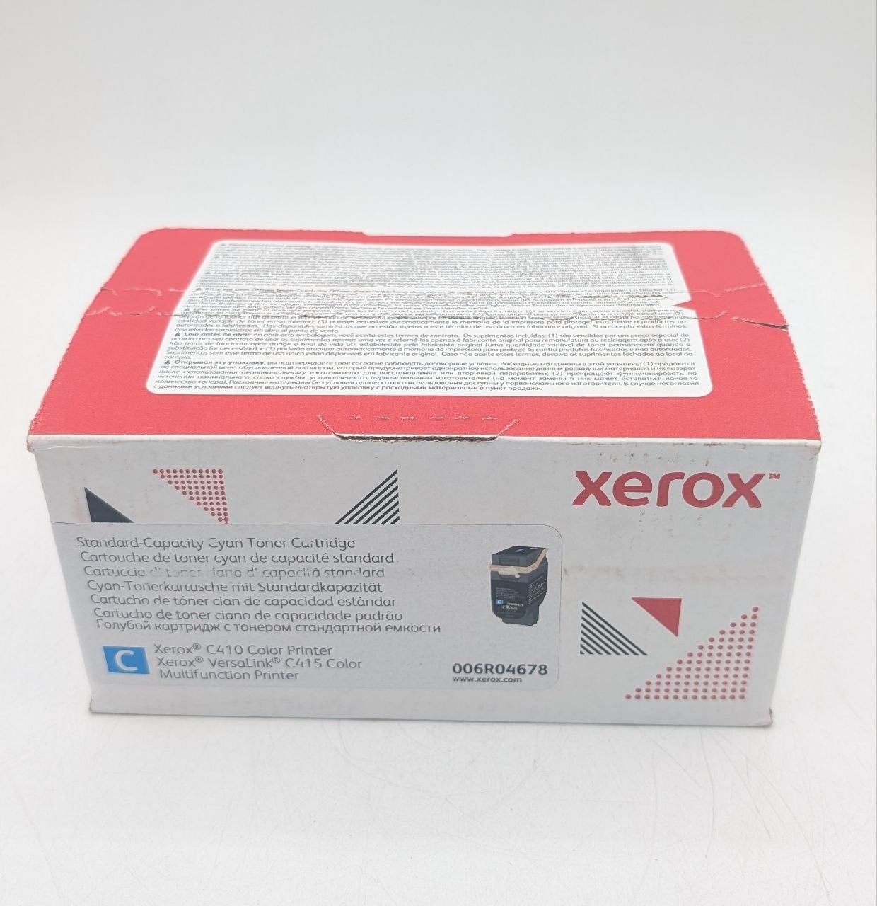 Xerox C410 C415 Cyan Toner 006R04678 Standard Capacity