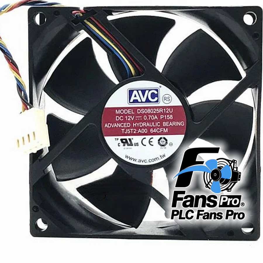 1PCS Brand New AVC DS08025R12U DC12V 0.7A 80*80*25MM 4pin Cooling Fan Fast Ship