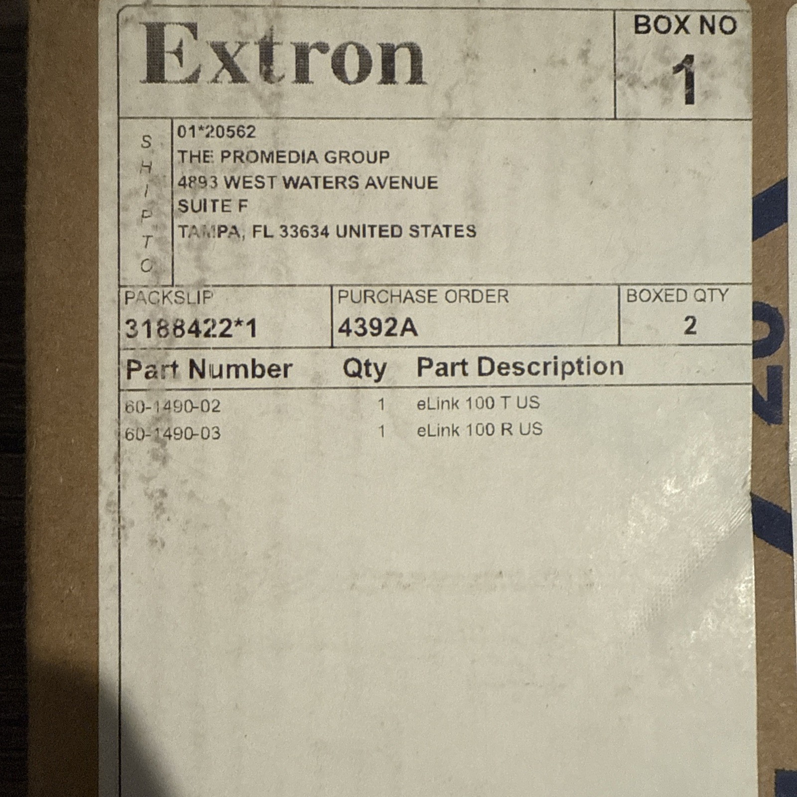 Extron 60-1272-12 DTP DVI 4K 230 Tx 230 feet (70 m)