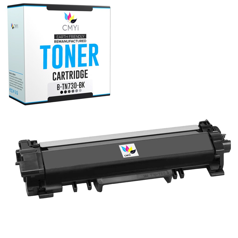 1PK Compatible CMYi Brother TN730 Toner Cartridge fits Brother DCP-L2530DW
