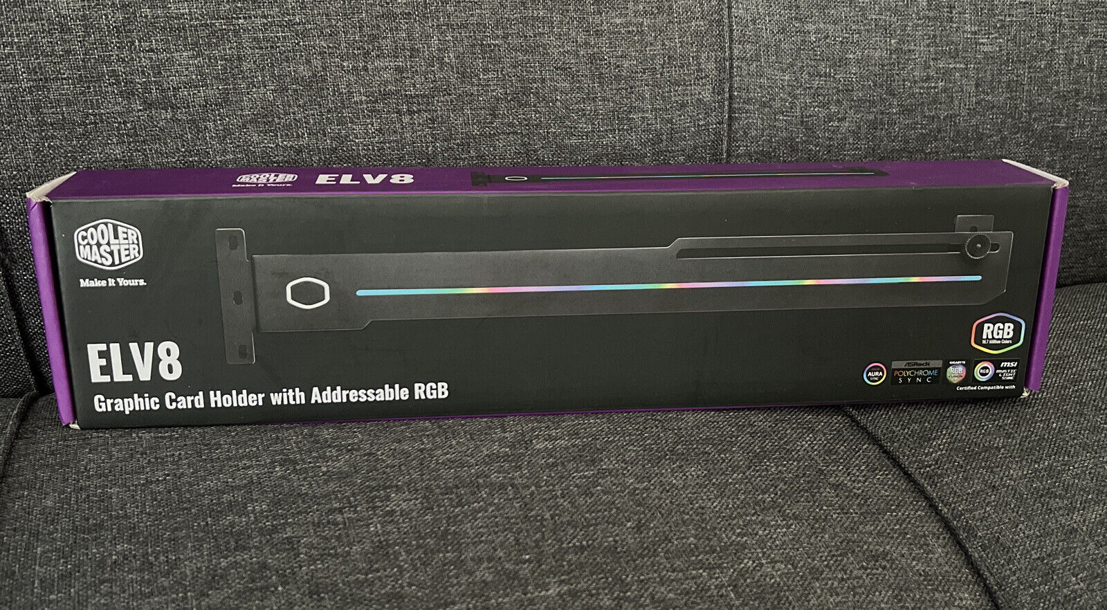 Cooler Master ELV8 Addressable RGB Vertical Universal Graphic Card Holder Bui...