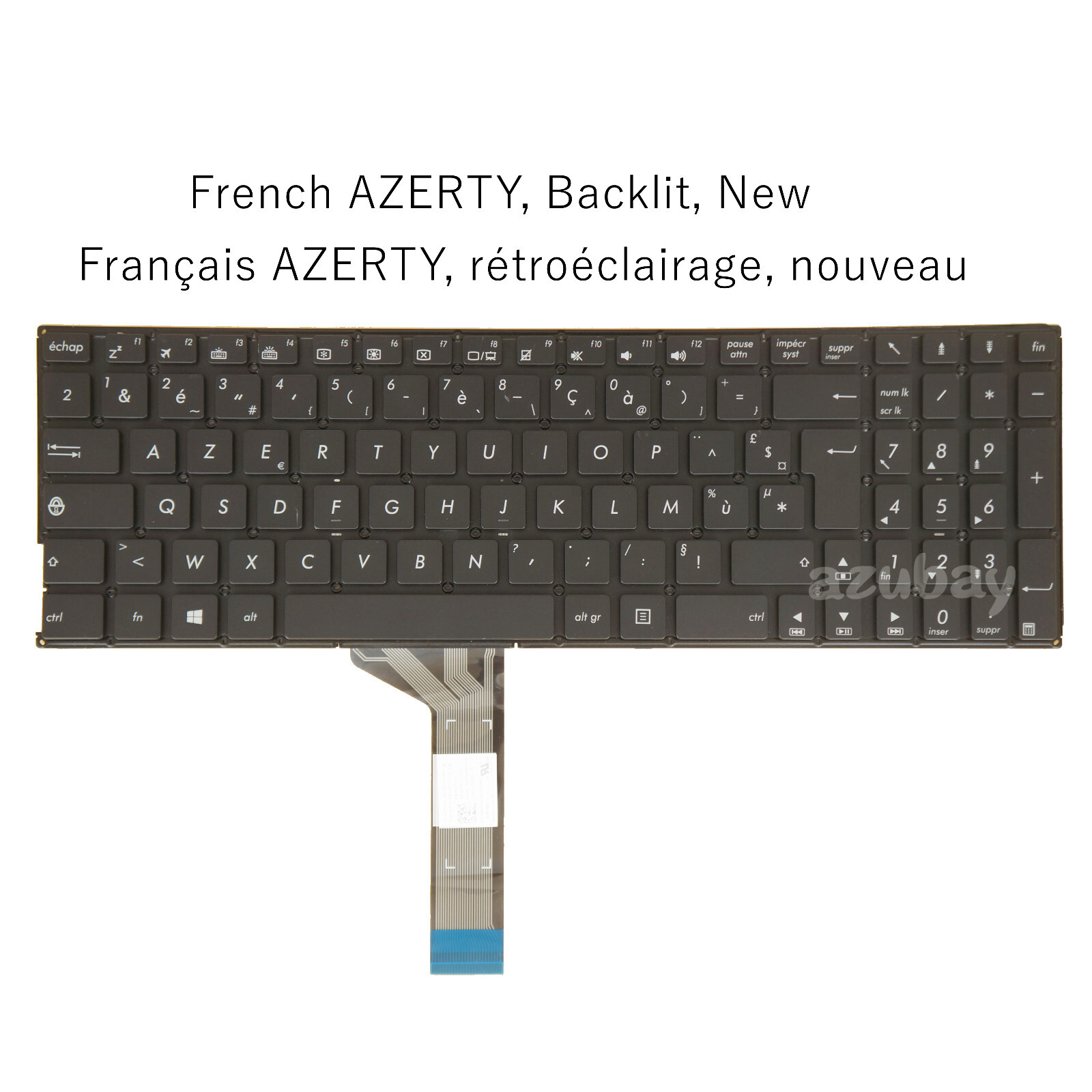 French Keyboard for Asus A501L A501LB A501LX FX51L FX51LB FX51LX R516L R516LB