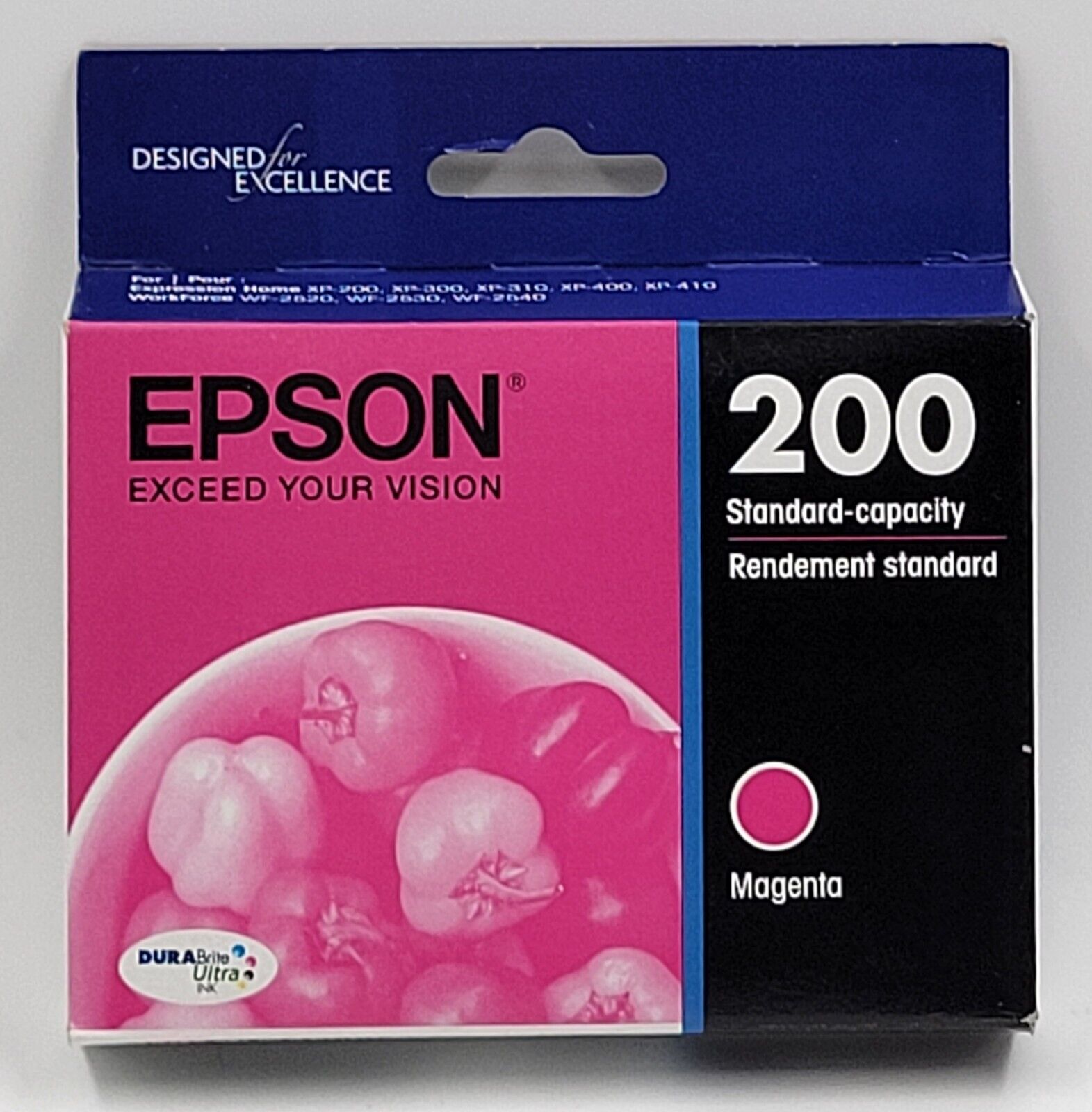 Epson 200 Magenta Standard-Capacity Ink Cartridges Genuine 10/2026