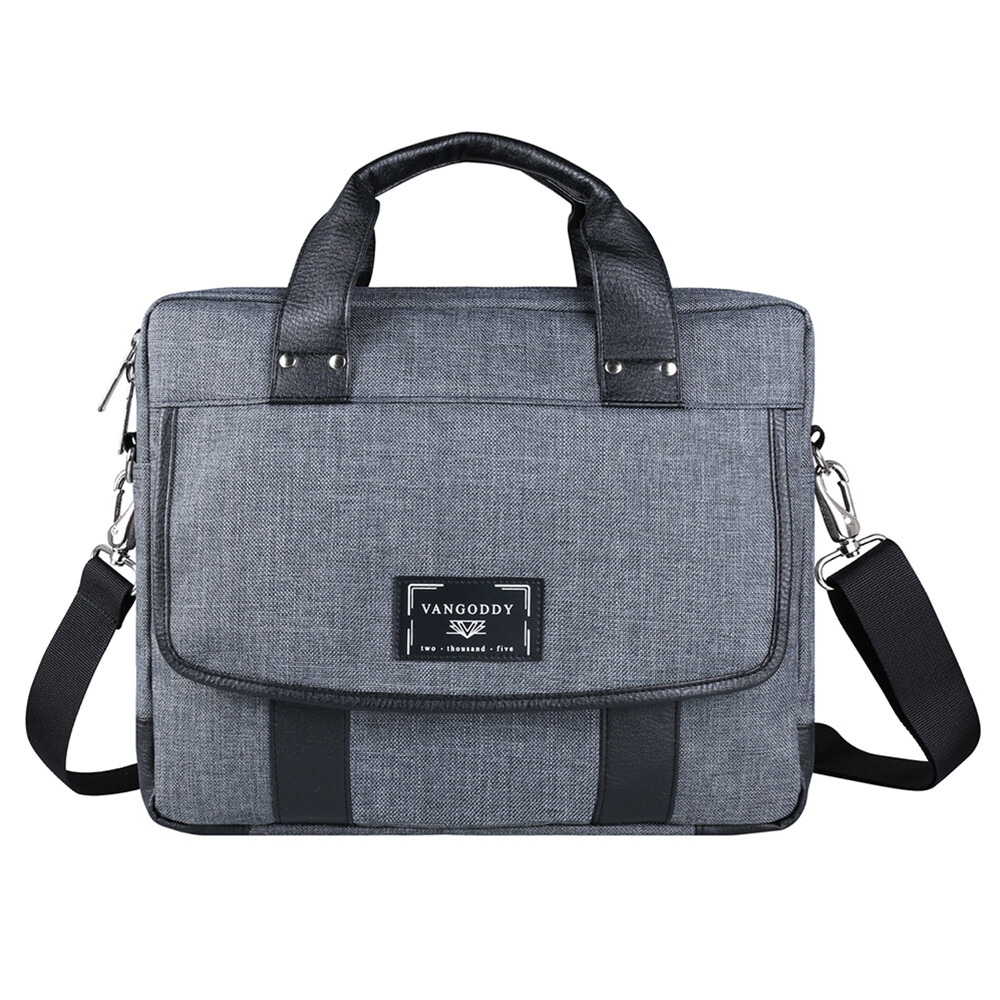 VanGoddy Classic Leather Briefcase Travel Shoulder Bag For 11"13" 15" 17" Laptop