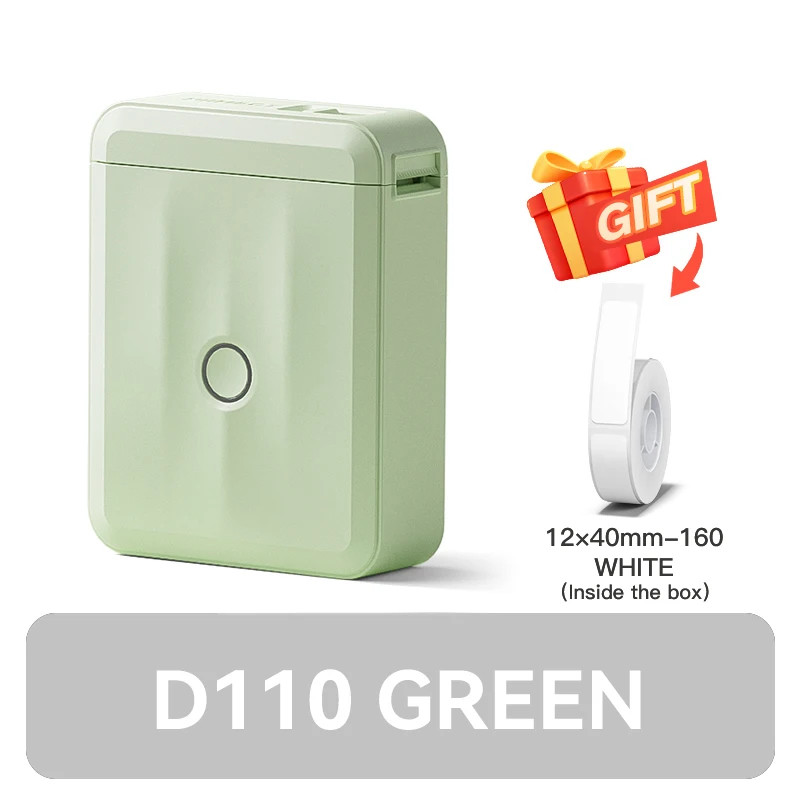 [D110 Upgraded] Mini Portable Bluetooth Thermal Label Printer: Smart Maker for H