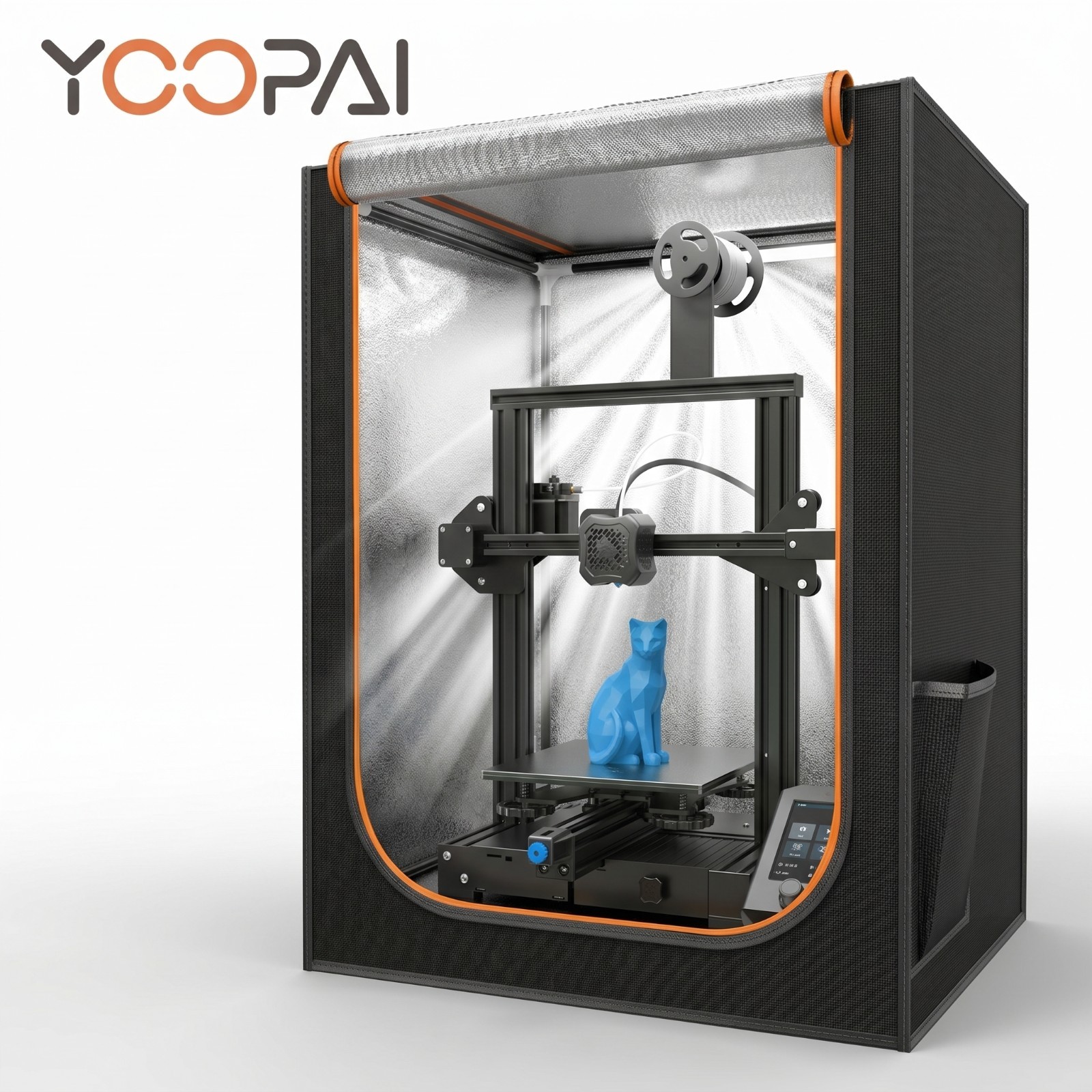 3D Printer Enclosure with LED Light Large Fireproof Dustproof for Ender 3 CR-10