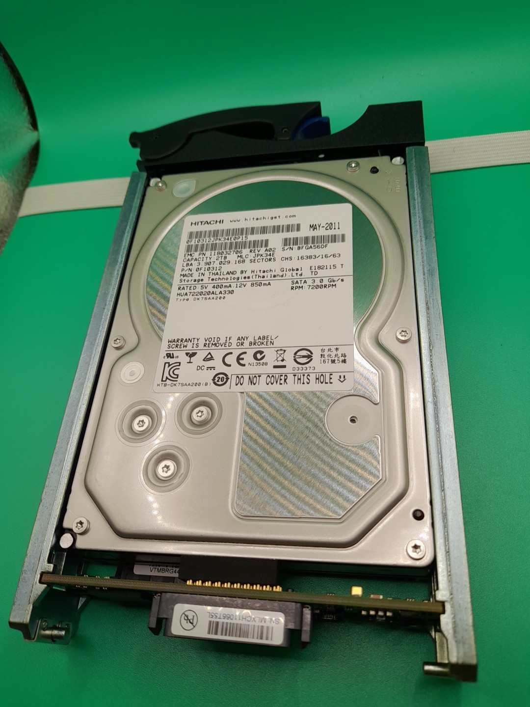 EMC 005049061 2TB 7.2K 4Gbps 3.5" FC Hard Drive HDD CX-SA07-020