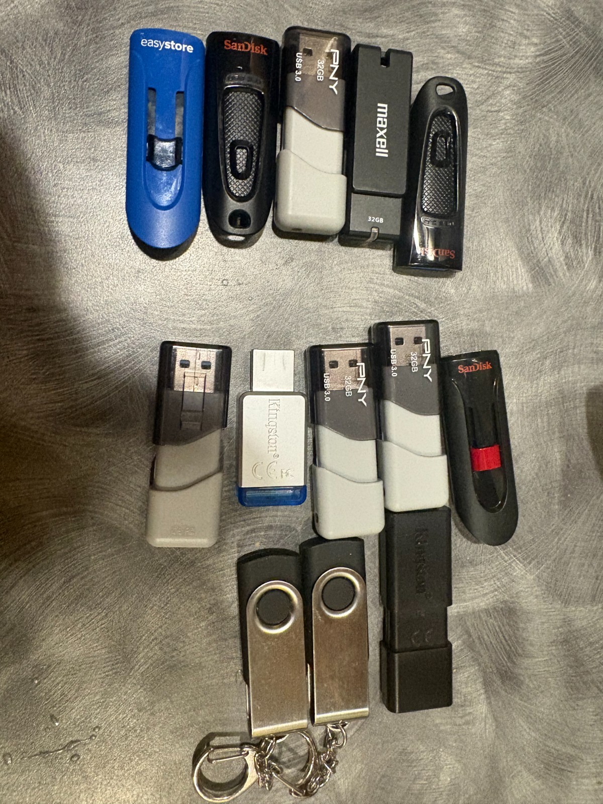 Tested External Hard Drive & USB Flash Drive Lot - Seagate Maxone Kesu 160GB-2TB