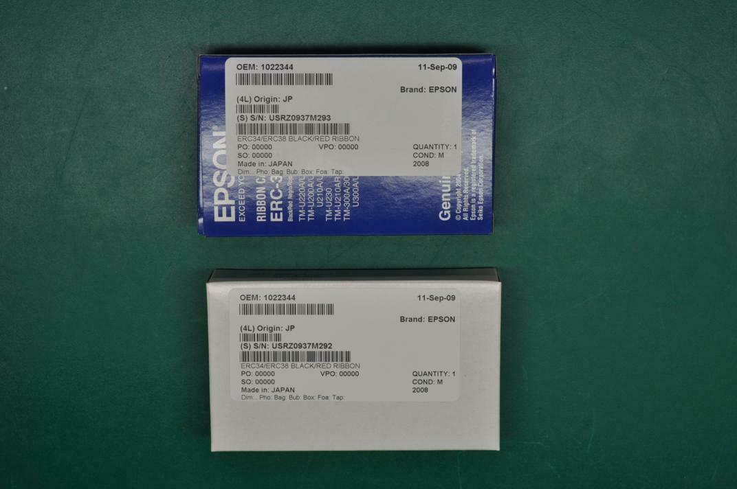 Epson ERC38 Ribbon Fabric Black 1022344