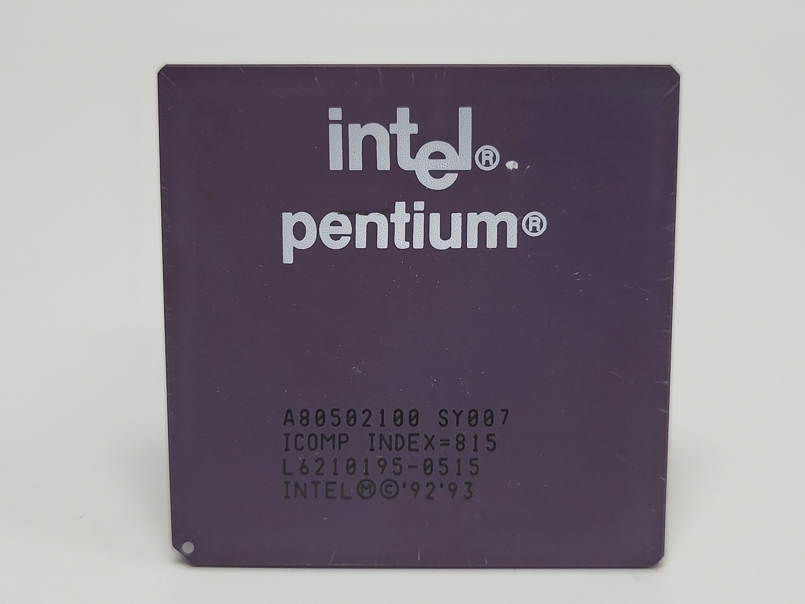 Vintage Intel Pentium A80502100 CPU Processor 100MHz, Socket 5, Socket 7