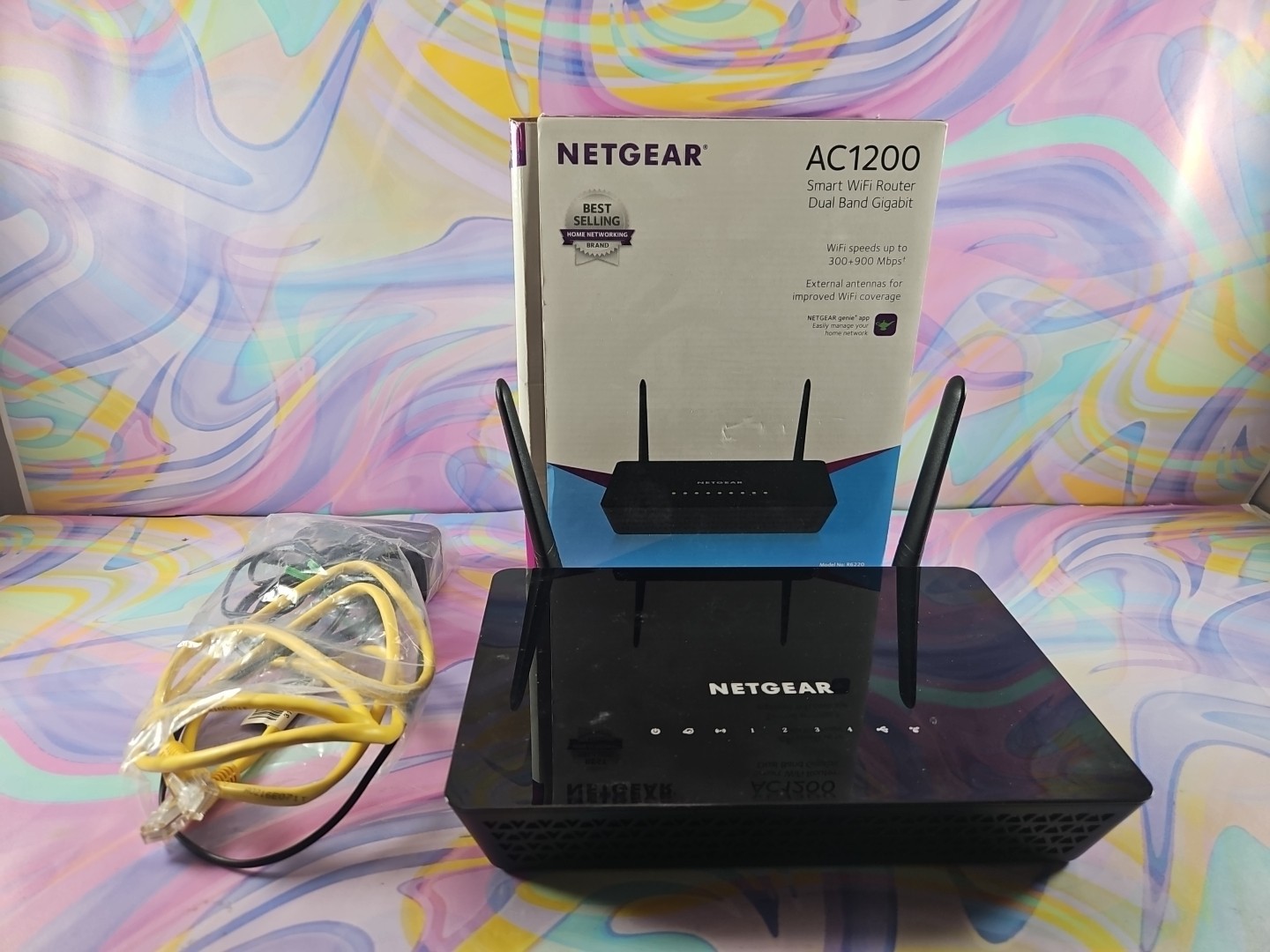 Netgear AC1200 R6220-100NAS Smart Wi-Fi Router CIB/Complete