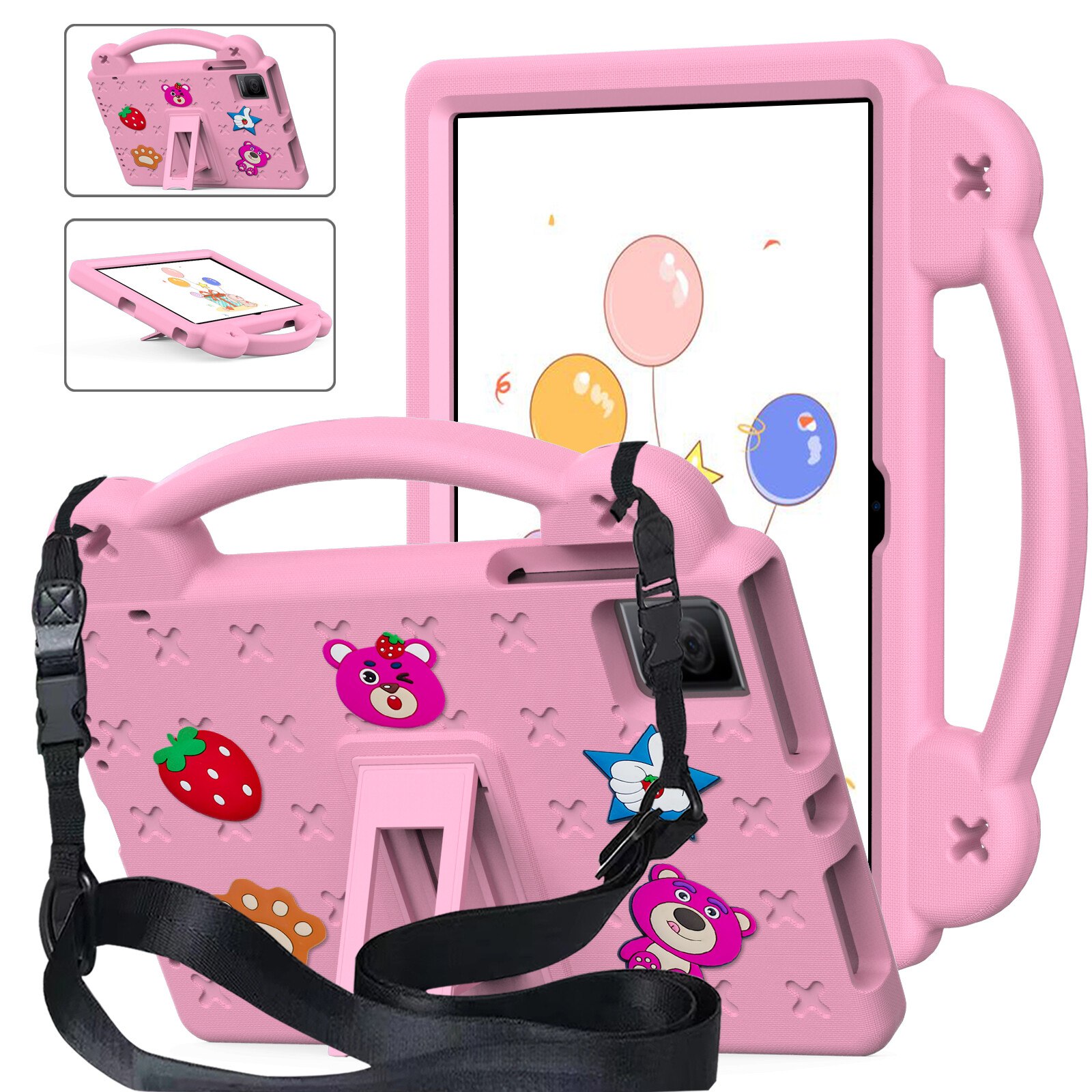 Kid Case For Blackview Tab 11  Tab 11 SE 10.36 in Tough Rugged Strap Stand Cover