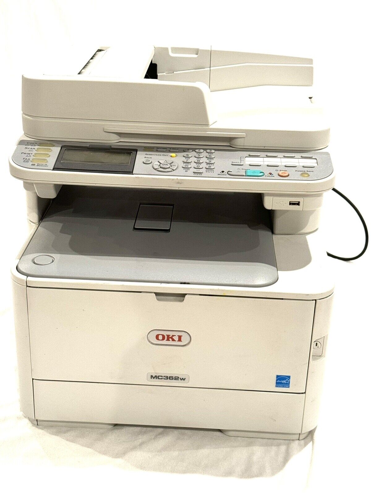 OKI MC 362w Printer, Professional grade, Gray, Gently Used , Wireless